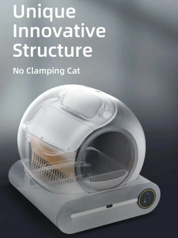 PlayPet 65L Automatic Smart Cat Litter Box Self Cleaning Fully Enclosed Cat Litter Box Pet Toilet Litter Tray