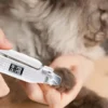 Dog Nail Grinder Electric Rechargeable Dog Nail Trimmer With LED Light Ergonomic Pet Paws Grooming Tool Quiet File Toenail
