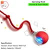 Cat Interactive Ball Toy, Automatic Rolling Ball with Tail, Rechargeable Smart Pet Interactive Toy, Intelligent Mouse for Cat
