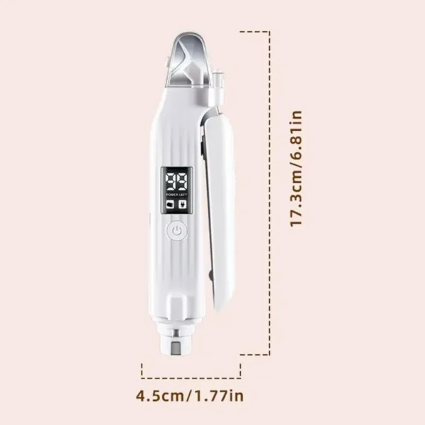 Dog Nail Grinder Electric Rechargeable Dog Nail Trimmer With LED Light Ergonomic Pet Paws Grooming Tool Quiet File Toenail