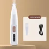 New Dog Paw Trimmer with LED Light Fully Waterproof Pet Hair Trimmer with LED Display Dog Clippers for Grooming 18mm Widen Blade