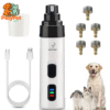 Rechargeable Dog Nail Grinders USB Charging Pet Nail Clippers Electric Dog Cat Paws Nail Grooming Trimmer Tools