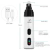 Rechargeable Dog Nail Grinders USB Charging Pet Nail Clippers Electric Dog Cat Paws Nail Grooming Trimmer Tools