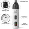 Rechargeable Dog Nail Grinders USB Charging Pet Nail Clippers Electric Dog Cat Paws Nail Grooming Trimmer Tools